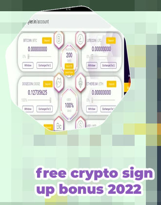 Crypto sign up bonus